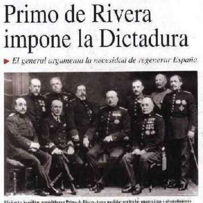 Timeline: Dictadura de Primo de Rivera