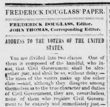 FD started The North Star newspaper