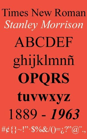 Stanley Morison diseña la fuente Times New Roman hecha oficial por el Times de Londres.