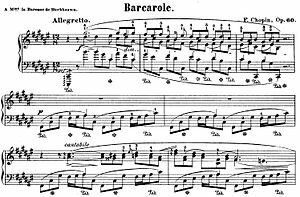 Va compondre Barcarola