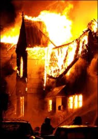 The Church They Are In Sets On Fire Because of One of Their Cigarettes