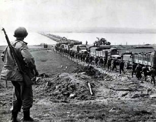 March 1945 Allies cross the Rhine in the Battle of the Bulge