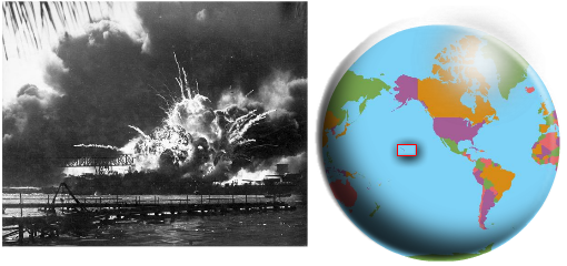 Japanese attack Pearl Harbor