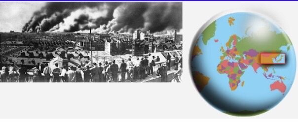 Japan acquires Chinese territory in Second Sino- Japanese War