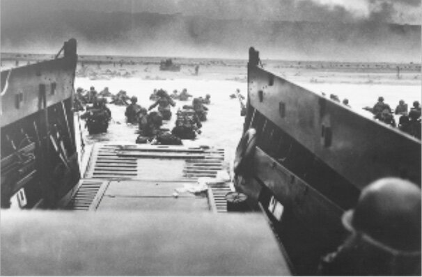 Allies under U.S. General Dwight D. Eisenhower launch D. Day invasion