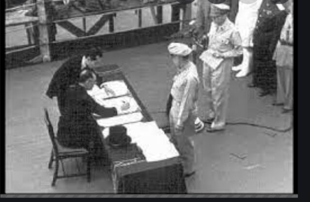 MacArthur accepts Japan’s unconditional surrender