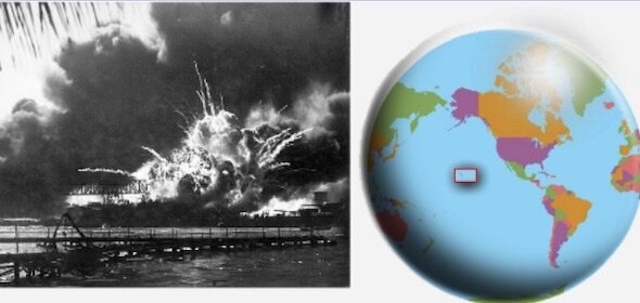 Japanese attack Pearl Harbor