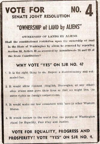 1913- Alien Land Laws