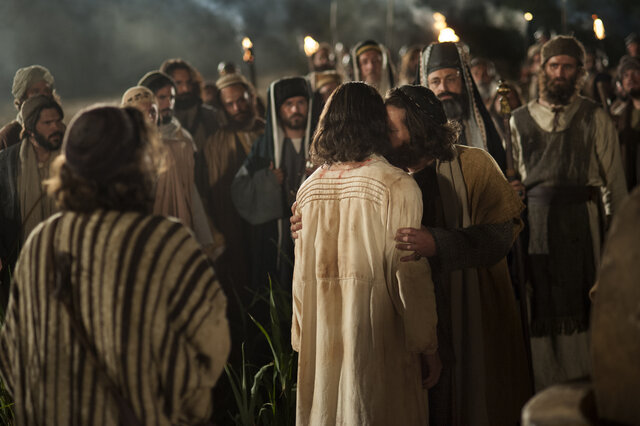 Judas traiciona a Jesus