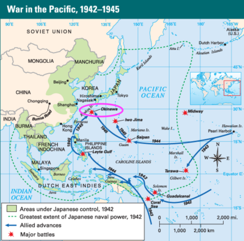 Bombas incendiarias en Japón