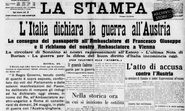 Italia entra a la guerra