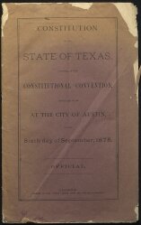 Modern-Day Texas Constitution Adopted