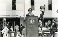 John White visits CPCC