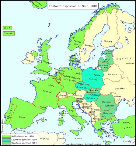 Entrata nella Nato di Estonia, Lettonia, Lituania, Romania, Bulgaria e Slovenia
