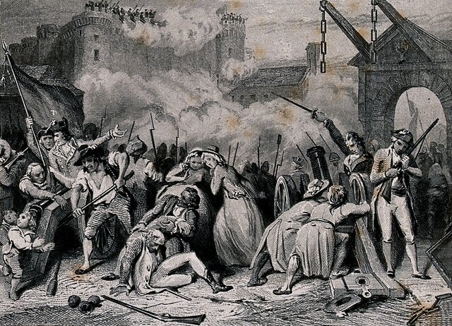 The storming of the bastille