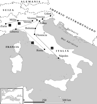 Entrada de Italia en la guerra.