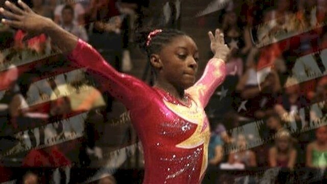 Simone began competing at the elite level