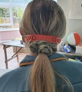 Mask clips being used in Maidstone hospital