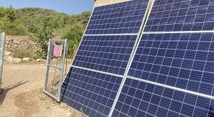 Solar panels on the farm