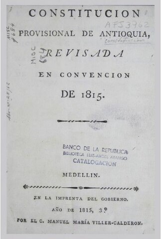 Constitución provincial de Antioquia