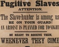 The Fugitive slave law