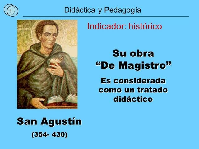 San Agustín escribe su Obra de Magistro.