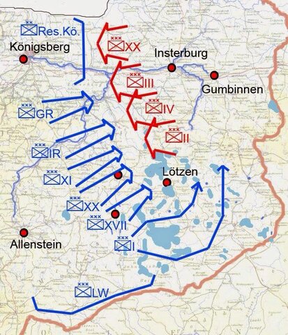 Inicio de la Batalla de Tannenberg