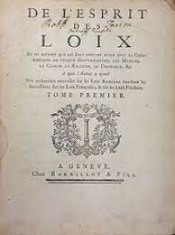 Baron de Montesquieu publishes "The Spirit of Laws"