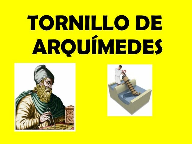 El tornillo de Arquímedes
