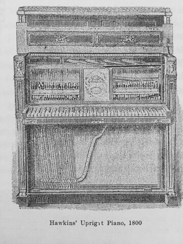 Hawkin's upright piano