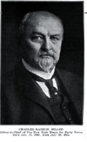Charles Ransom Miller becomes editor in chief (New York Times Company).