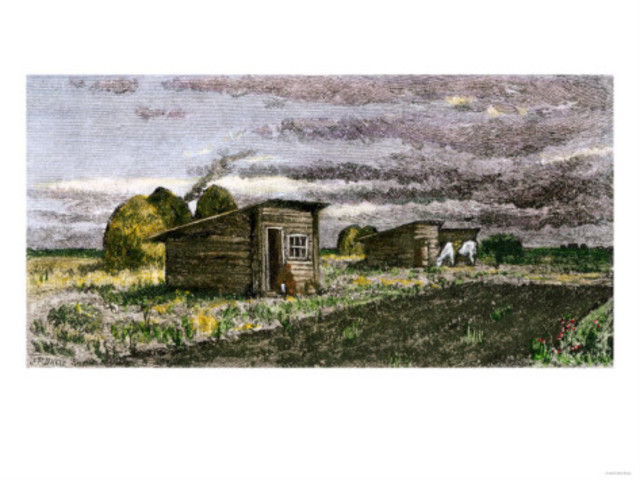 Beginning of new settlers moving to North Dakota