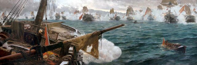 Derrota franco-española en la batalla de Trafalgar