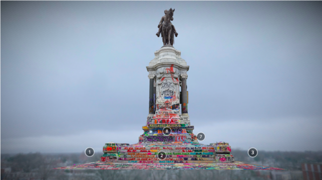 South East Side of the monument.