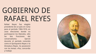 Elegido como presidente Rafael Reyes.  Primeras industrias textiles.