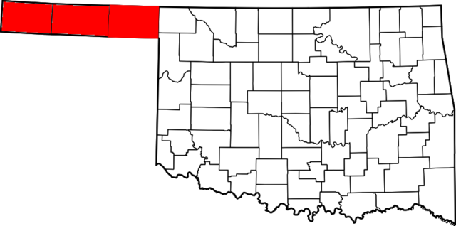 Western Panhandle region became US territory with the annexation of Texas