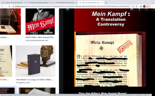 Mein Kampf is Published