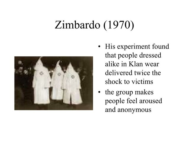 Zimbardo Philipp (1933 - ), désindividuation et agressivité
