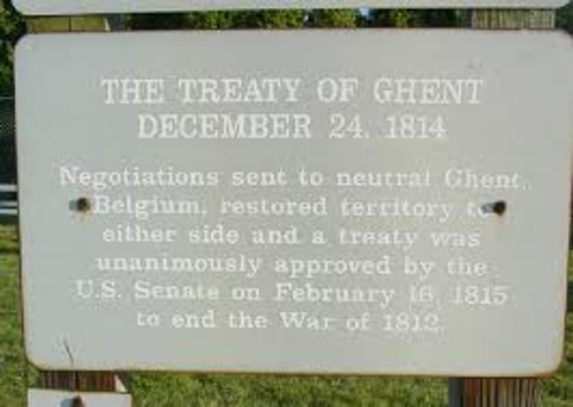 Treaty of Ghent signed