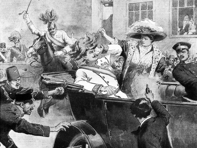 Assassinat de l’arxiduc Francesc Ferran a Sarajevo (Bòsnia)