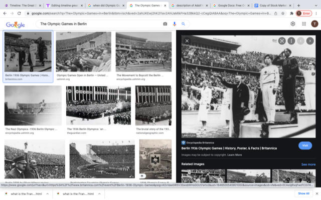 Olympic Games in Berlin