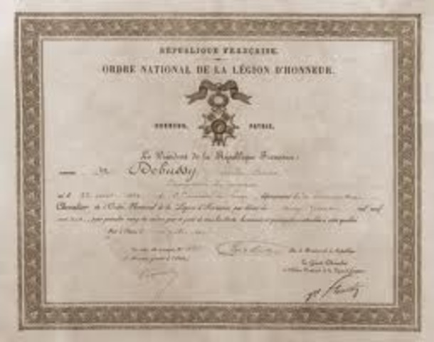 The Chevalier de la Legion d'honneur