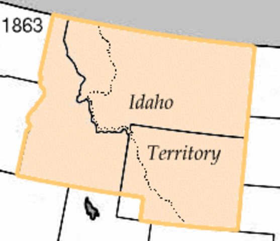 idaho becomes a territory