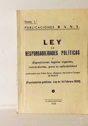 La Llei de responsabilitats polítiques
