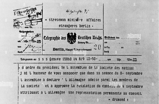 ALEMANIA ADMITIDA EN LA SOCIEDAD DE NACIONES