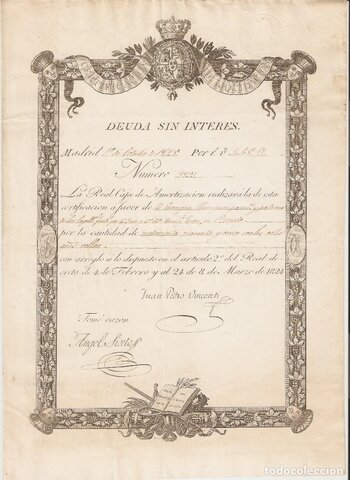 Primeras medidas desamortizadoras. Caja Amortización