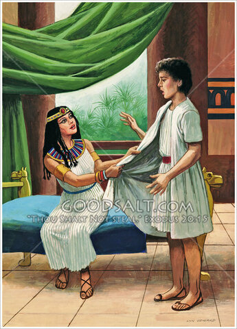 José y la esposa de Potifar