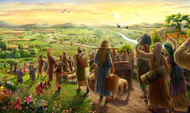 Hacia la tierra de Canaán.