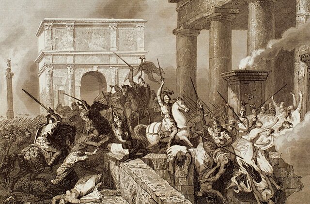 La caiguda de l'Imperi Romà d'occident.