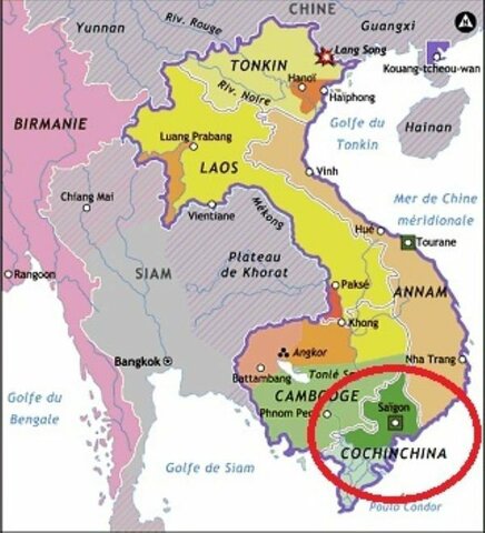 Colonización de Conchinchina por FRANCIA